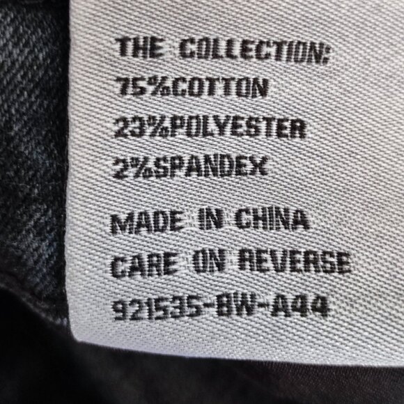 Encrypted jeans moto style indigo blue factory distressed men's size 30X32 - Picture 7 of 14